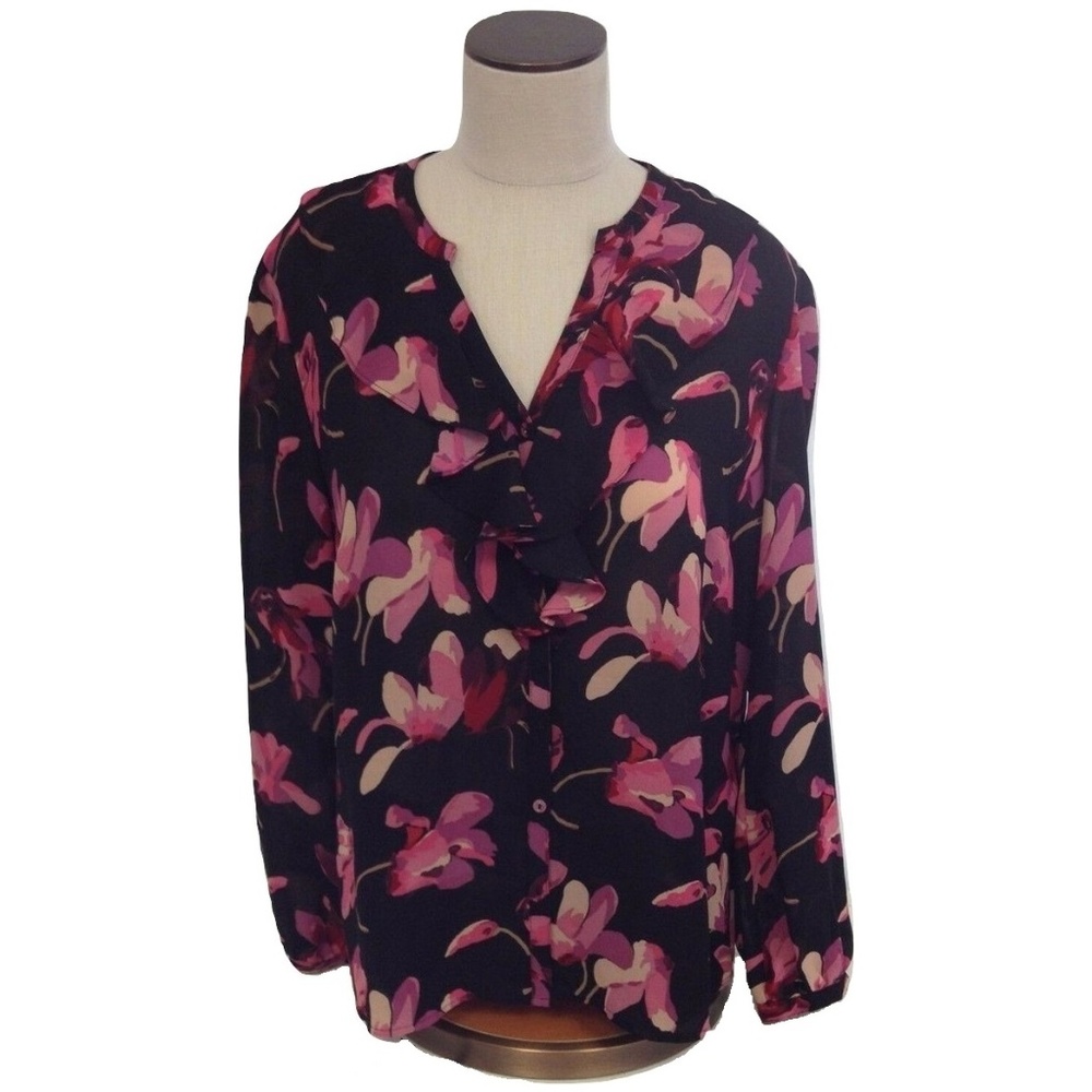 NEW Windsmoor Floral Print Button Blouse Top